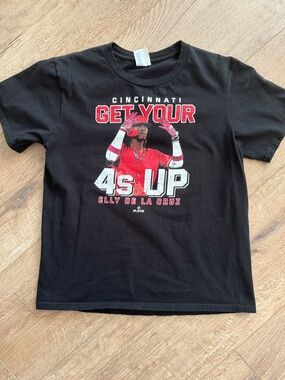 Port and Company Kids Cincinnati 'Get Your 4s Up' Tee - Black & Red